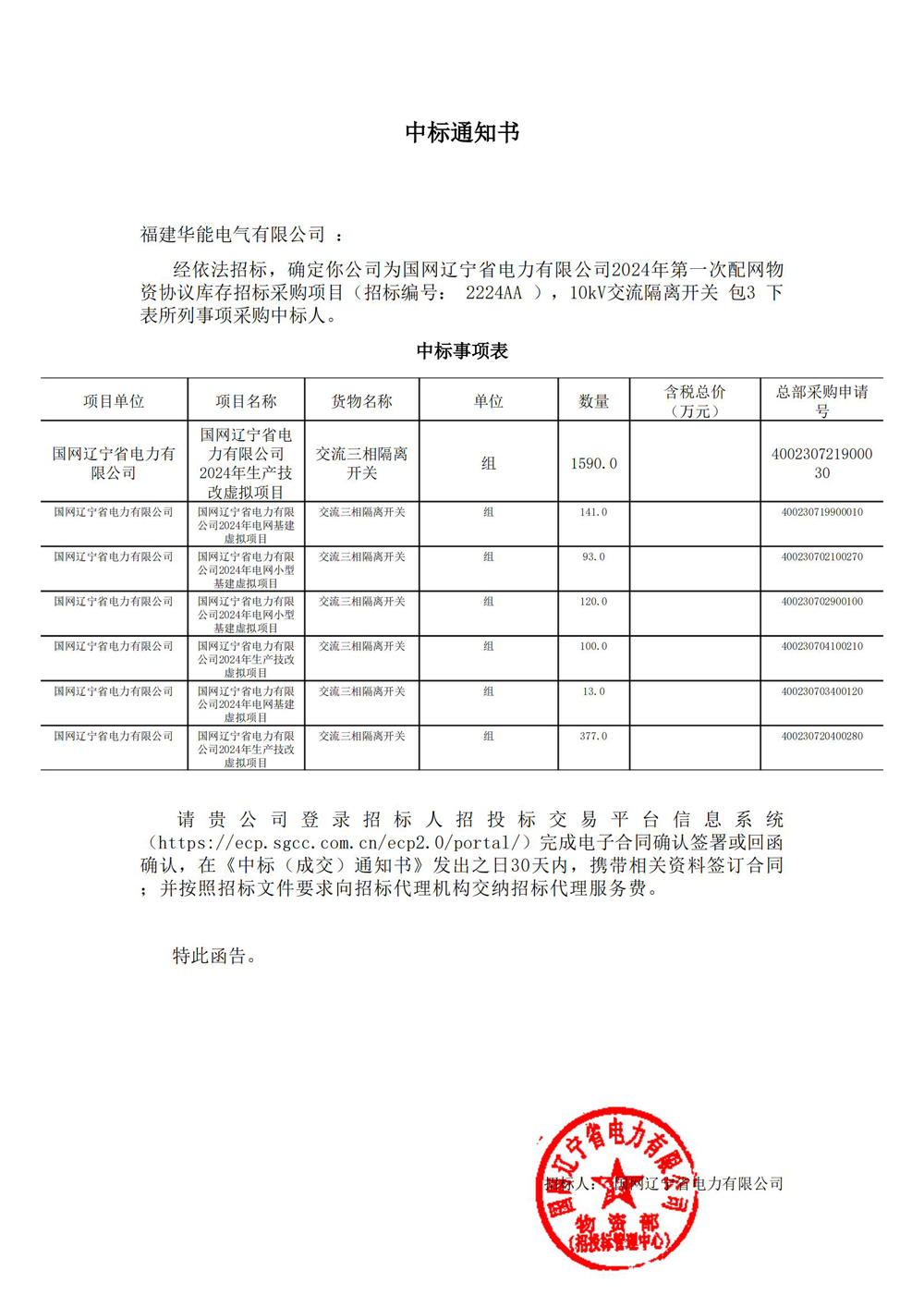 国网辽宁省电力有限公司2024年第一次配网物资协议库存招标采购项目.jpg